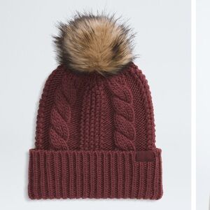 NWT North Face Oh Mega Fur Pom Beanie